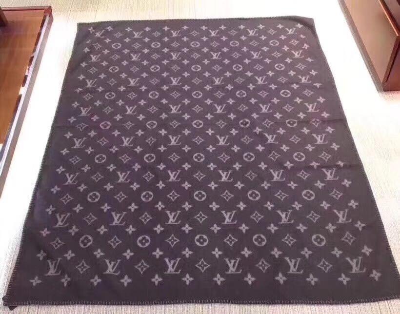 LOUIS VUITTON MP2260 Couverture Small Cat Gram blanket Wool / Cashmere  Brown