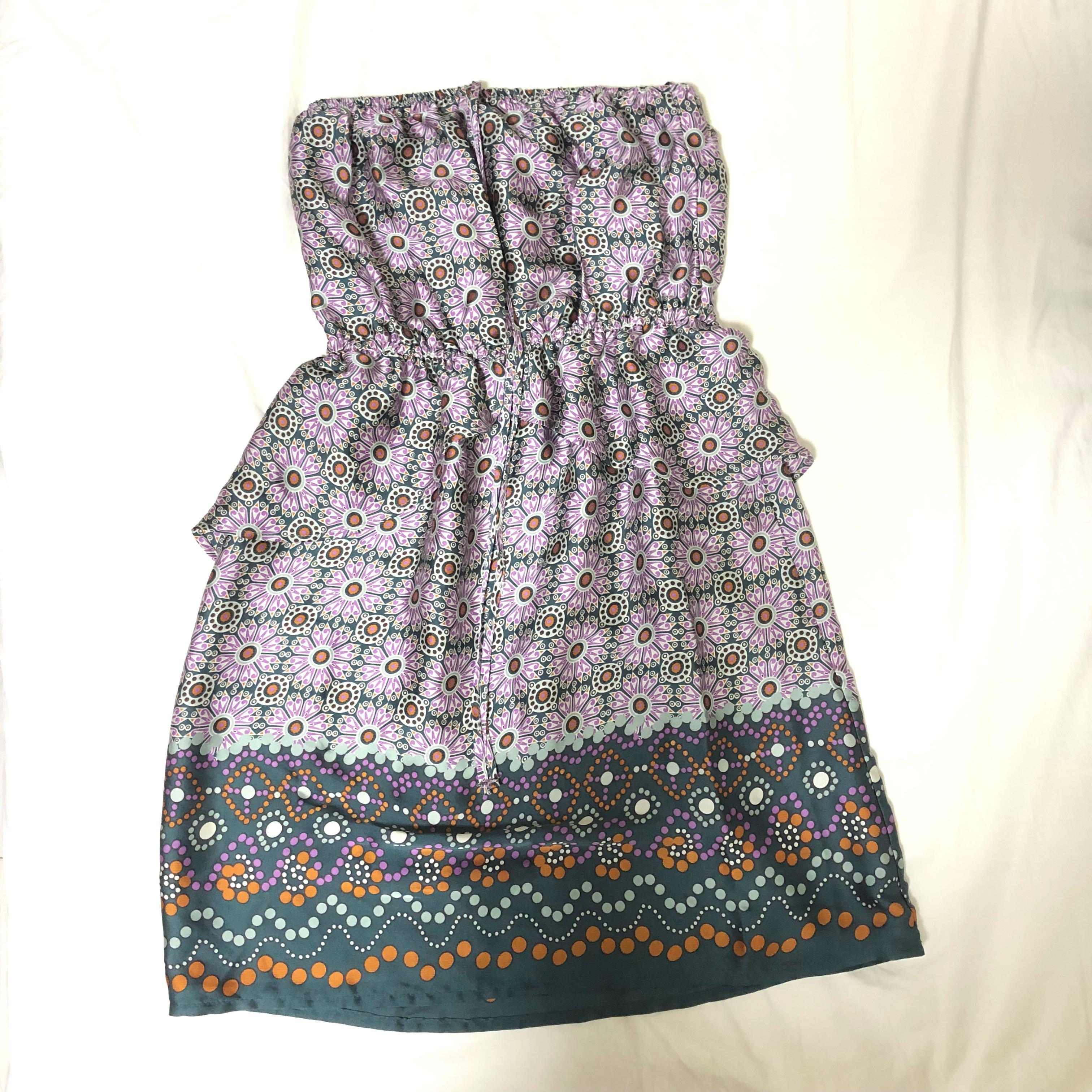 Sold Mango Satin Floral Dress Women S Fashion Clothes Dresses