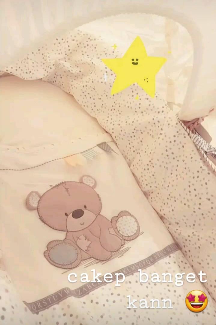 Mothercare moses basket teddy bear preloved Bayi Anak Kereta
