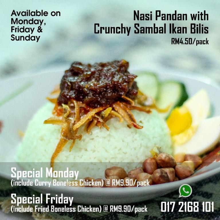 Nasi Lemak Coconut Rice Food Drinks Food Drinks Others On Carousell