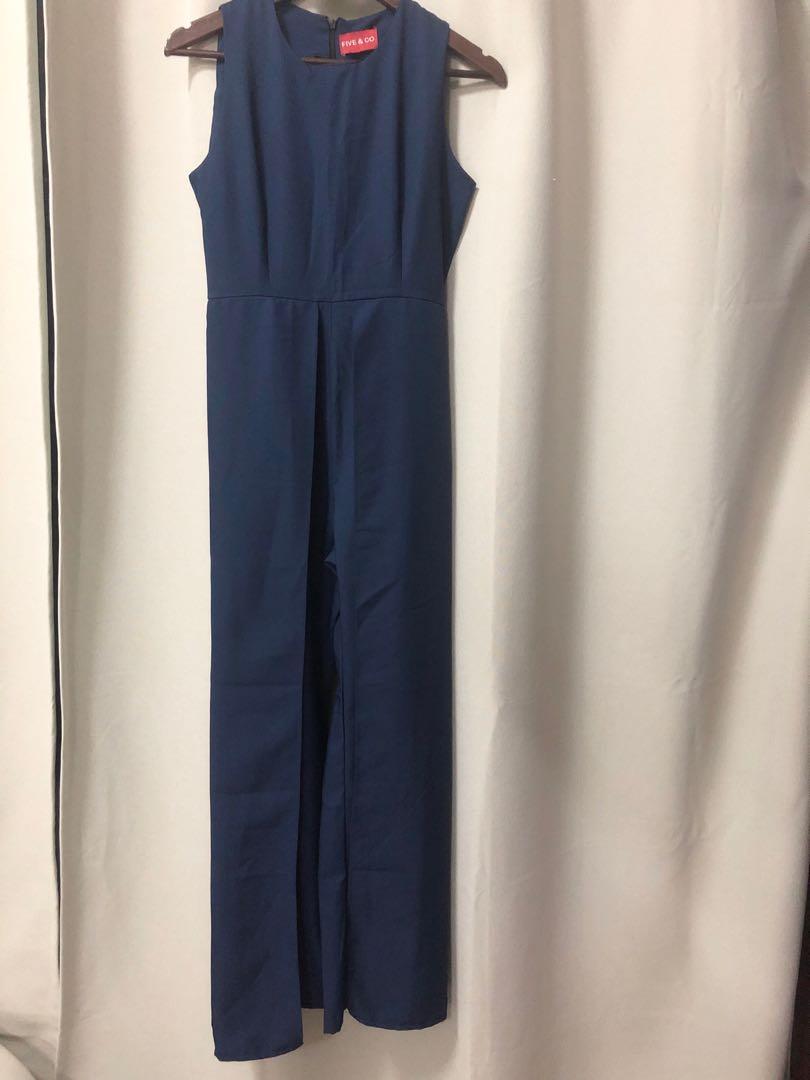 navy formal jumpsuit