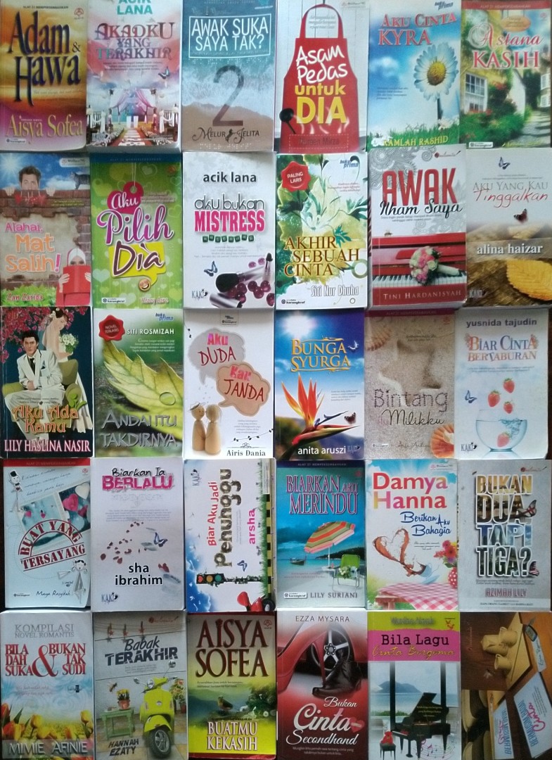 Novel Melayu Best Pelbagai Judul Books Stationery Books On Carousell