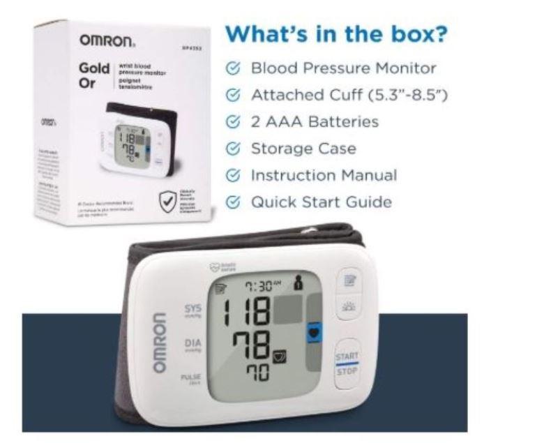 Omron Gold Wireless Wrist Blood Pressure Monitor