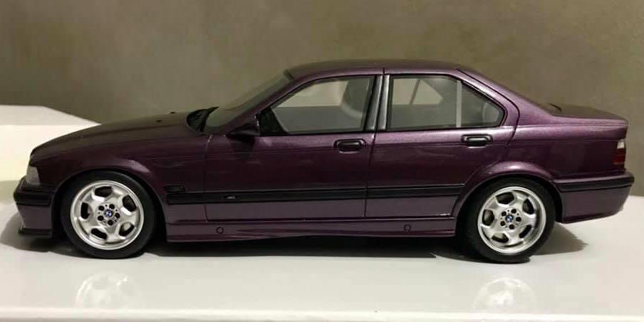 BMW M3 E36 COUPE 1990 TECHNO VIOLET SOLIDO S1803905 1/18 METAL TECHNOVIOLET