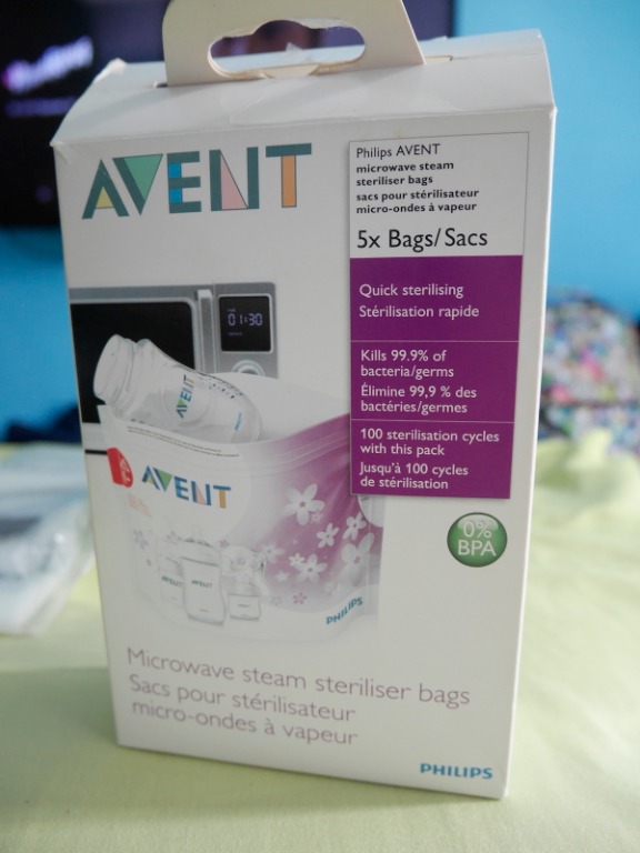 Philips avent microwave steam steriliser new arrivals bags