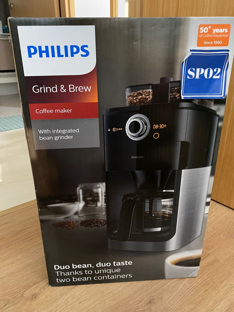 Philips HD7762 Grind and Brew Coffee Machine, TV & Home Appliances