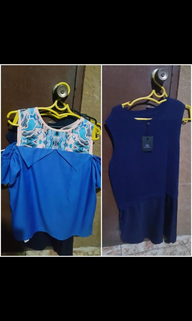 Plains and Prints Blouses (Category: Blouses) located in Calamba. Submitted by mel013 (Listing ID 1008756490, Image 1). Description: selling plains prints blouses size is large used once good as new.