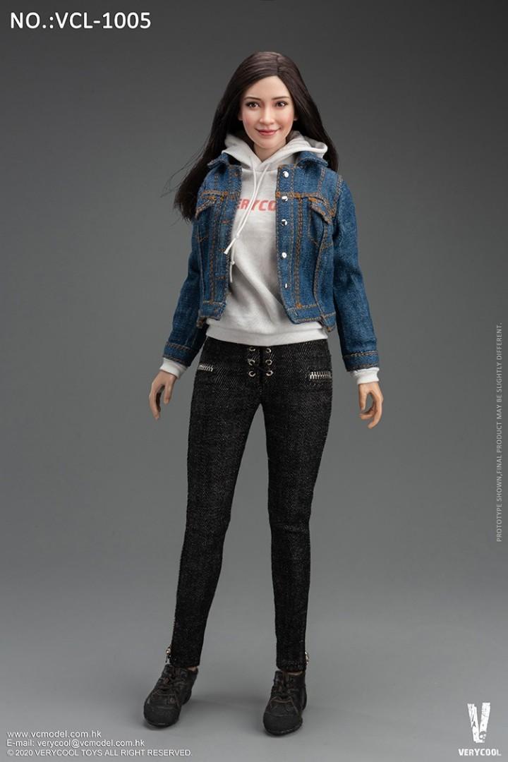 PO］1/6 Female Clothes Head Sculpt and Body by Verycool FX10 VCL-1005  ［Kitbash / Very Cool / Jeans Jacket Denim Sweater Hoodie Angelababy］,  Hobbies & Toys, Toys & Games on Carousell