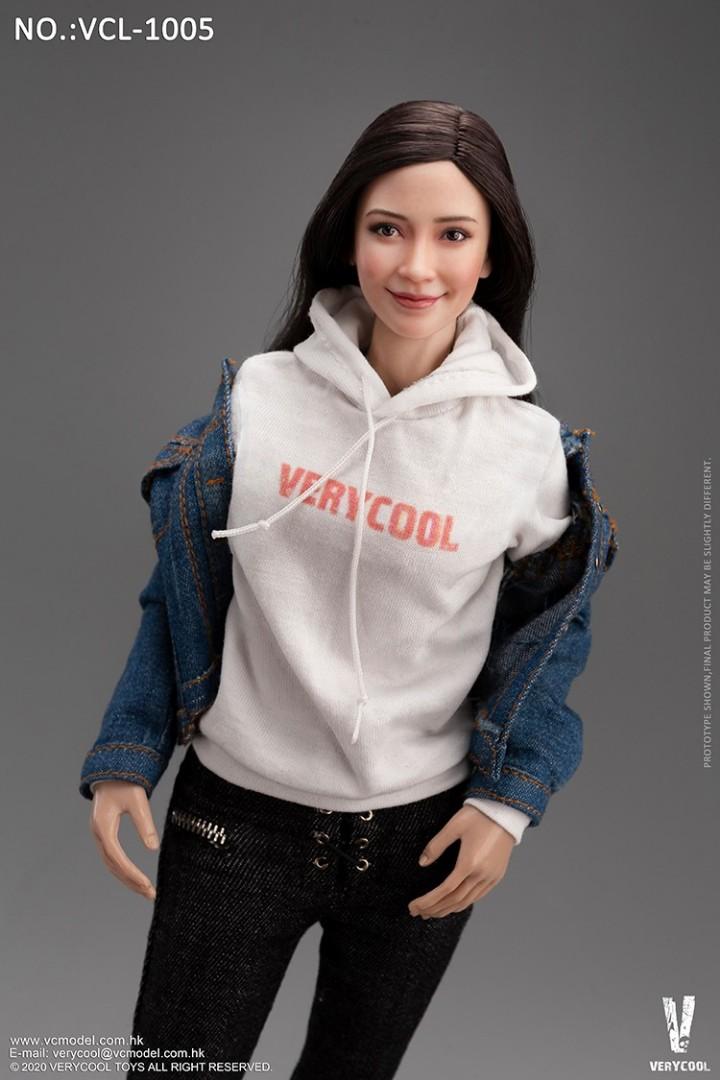 PO］1/6 Female Clothes Head Sculpt and Body by Verycool FX10 VCL-1005  ［Kitbash / Very Cool / Jeans Jacket Denim Sweater Hoodie Angelababy］,  Hobbies & Toys, Toys & Games on Carousell