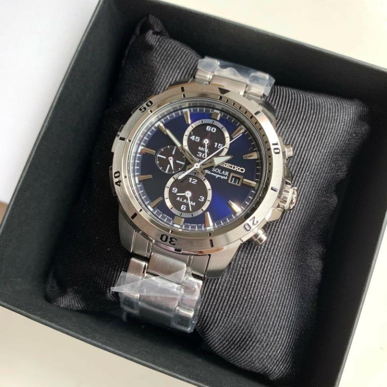Seiko solar 2025 chronograph blue dial