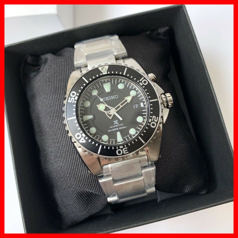 Seiko Stingray Prospex Kinetic Diver Black Dial Silver Stainless Steel Men  Watch, Men's Fashion, Watches & Accessories, Watches on Carousell