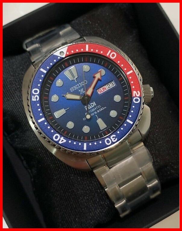Seiko turtle pepsi bezel sales