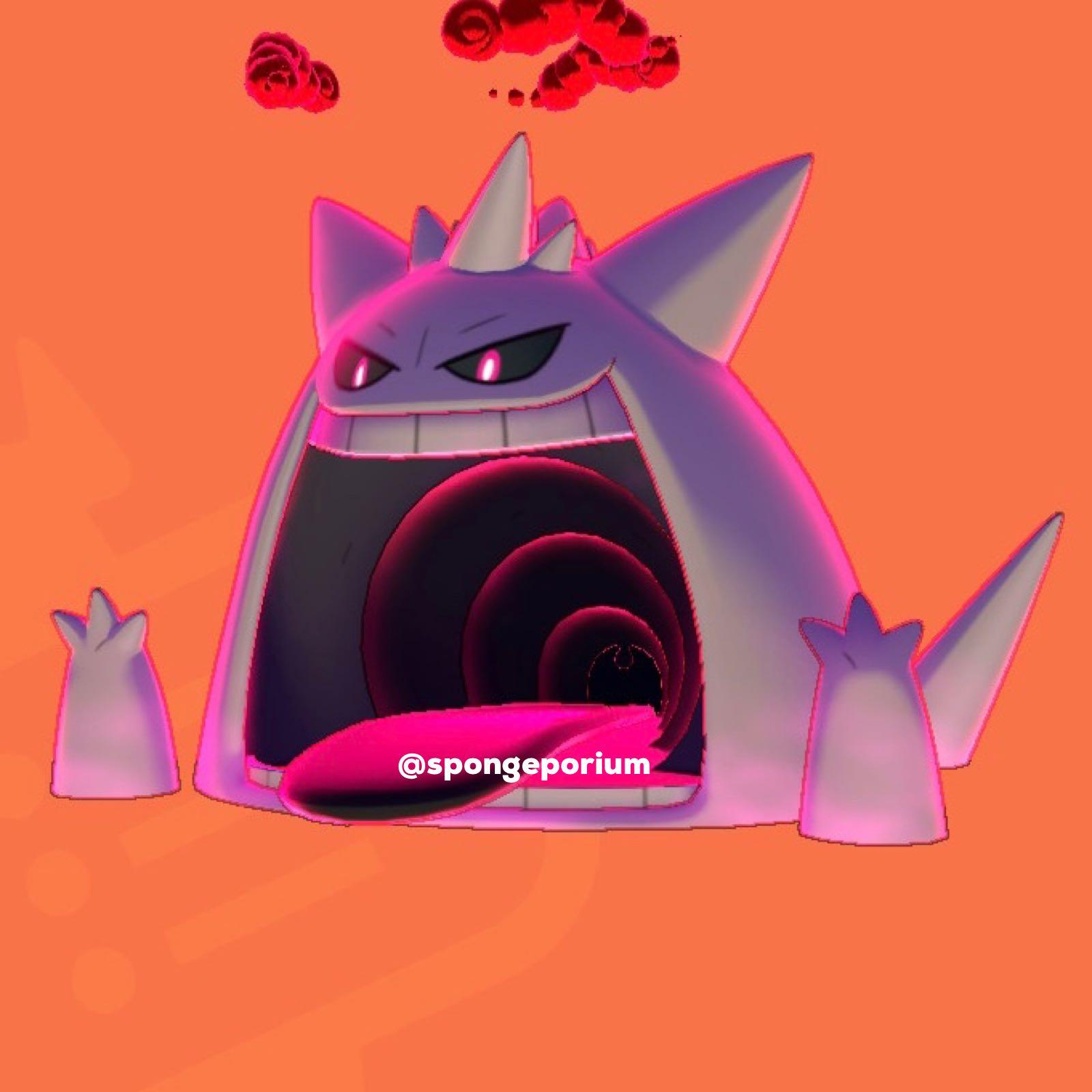 Shiny Gigantamax Gengar Pokemon Sword Shield Video Gaming Gaming Accessories Game Gift Cards Accounts On Carousell