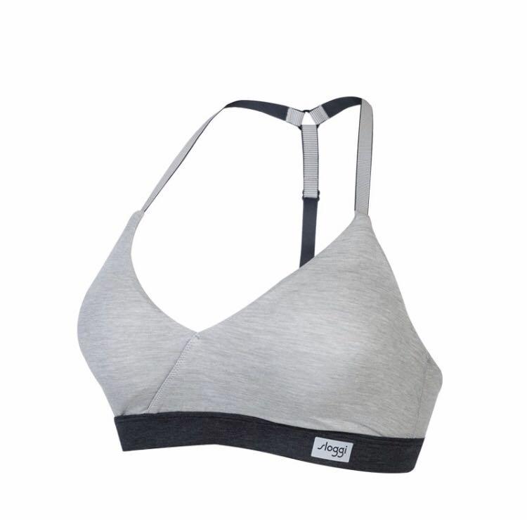 Sloggi mOve FLOW Bralette Sports Bra GREY (Brand new, Size L), Women's