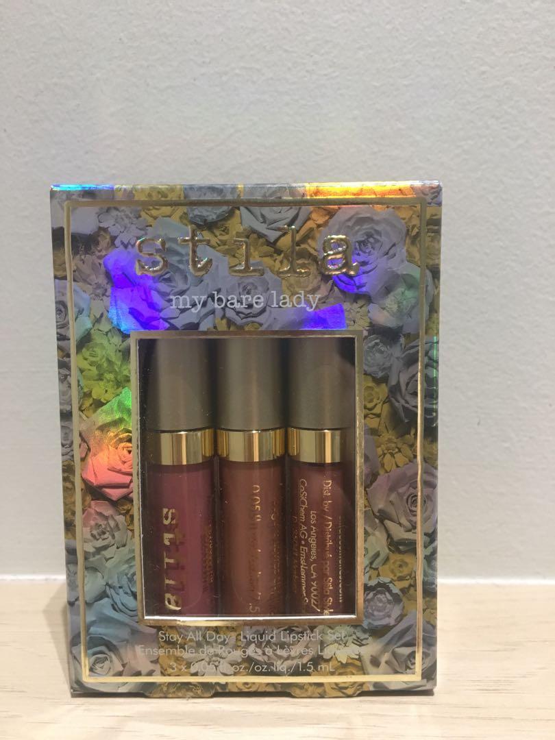 Stila My Bare Lady Stay All Day Liquid Lipstick Set Health Beauty Makeup On Carousell