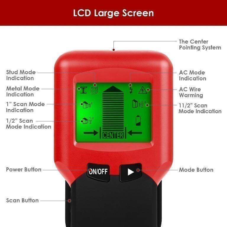 Stud Finder Electric Cable Detector Ac Wire Detector Stud
