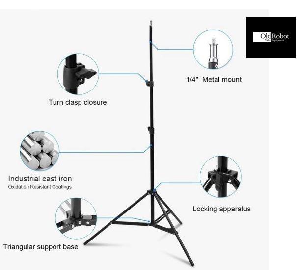 Braccio Boom Per Studio Fotografico Andoer – Alluminio 75-138cm Con Contrappeso E Testa Di Presa