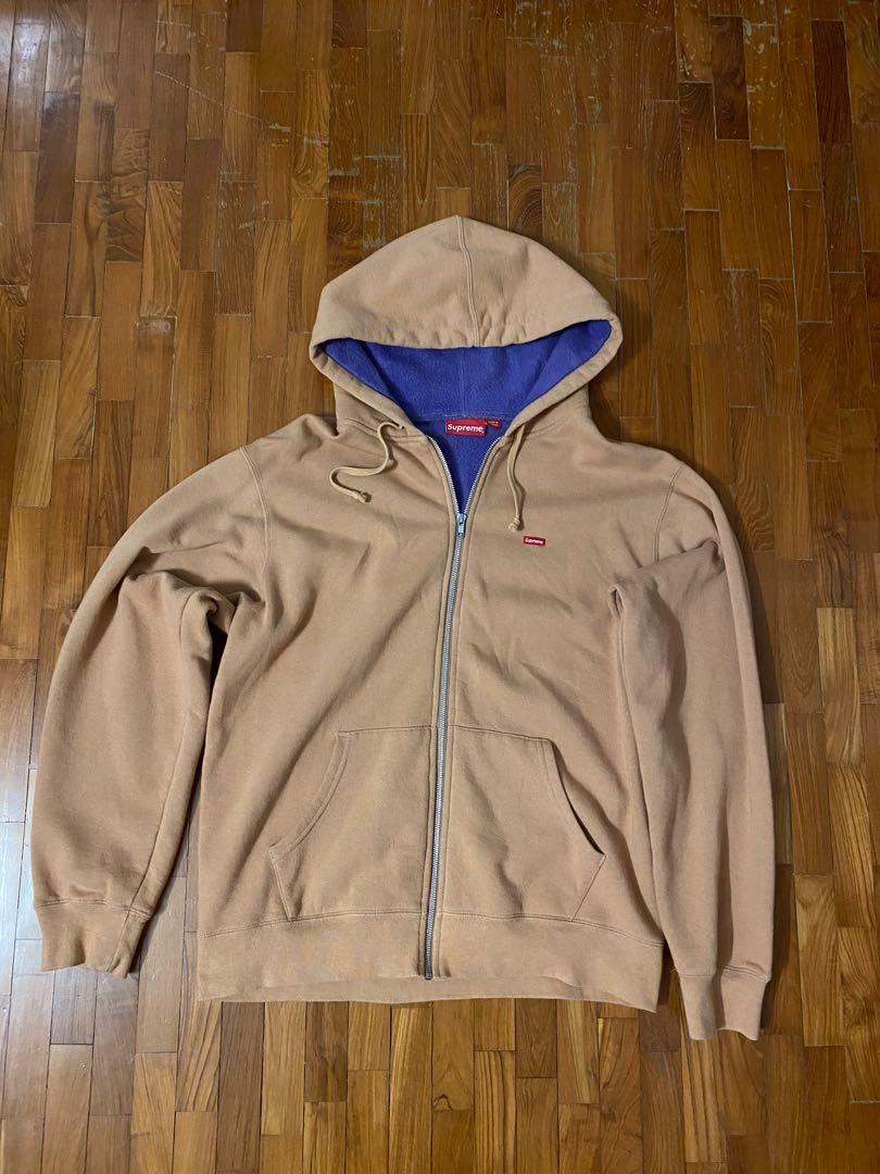 Supreme small Box logo zipUp hoodie Women s Fashion Tops