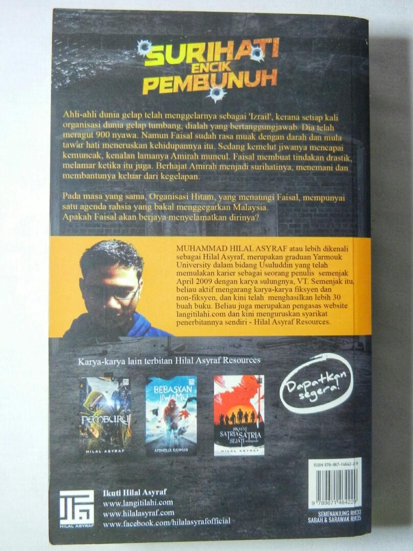 Surihati Encik Pembunuh By Hilal Asyraf Books Stationery Books On Carousell