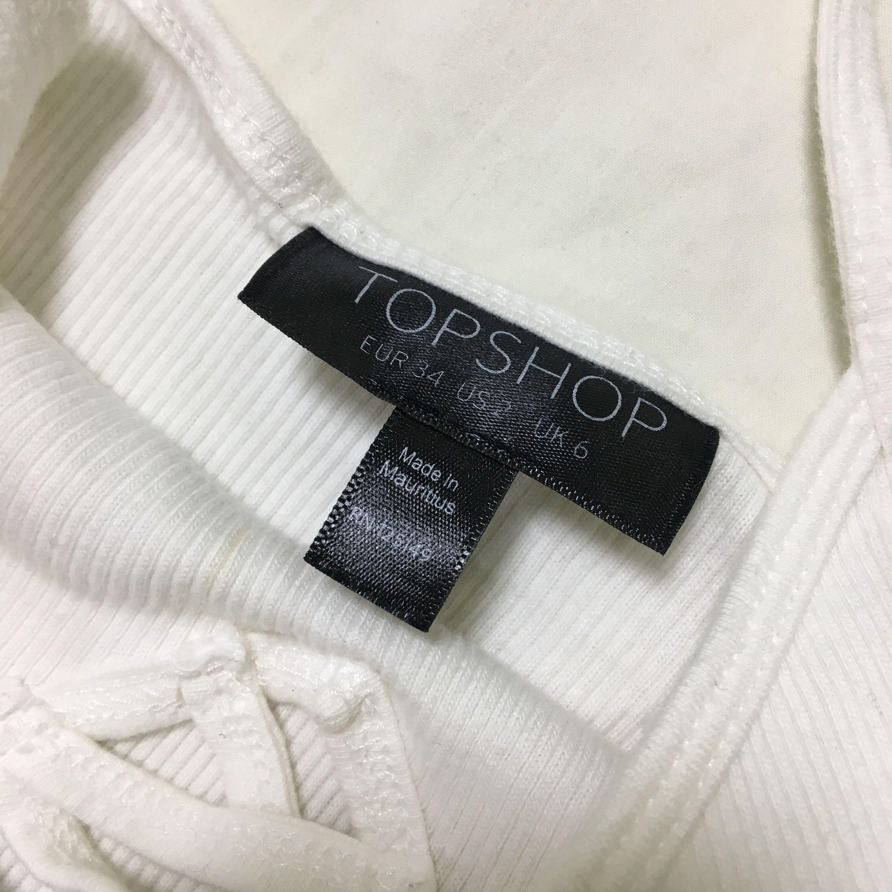 Topshop Ribbed Cropped Tank Top (Category: Sleeveless) located in Quezon City. Submitted by mkmdrd (Listing ID 1008829628, Image 2). Description: Used for a couple of trips :) Condition is 8/10, no stains!.