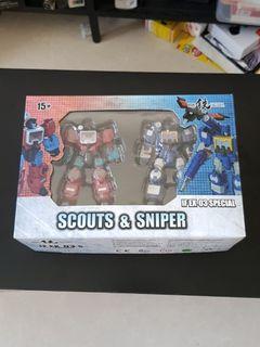 Transformers Iron Factory IF EX-03 Scouts & Sniper