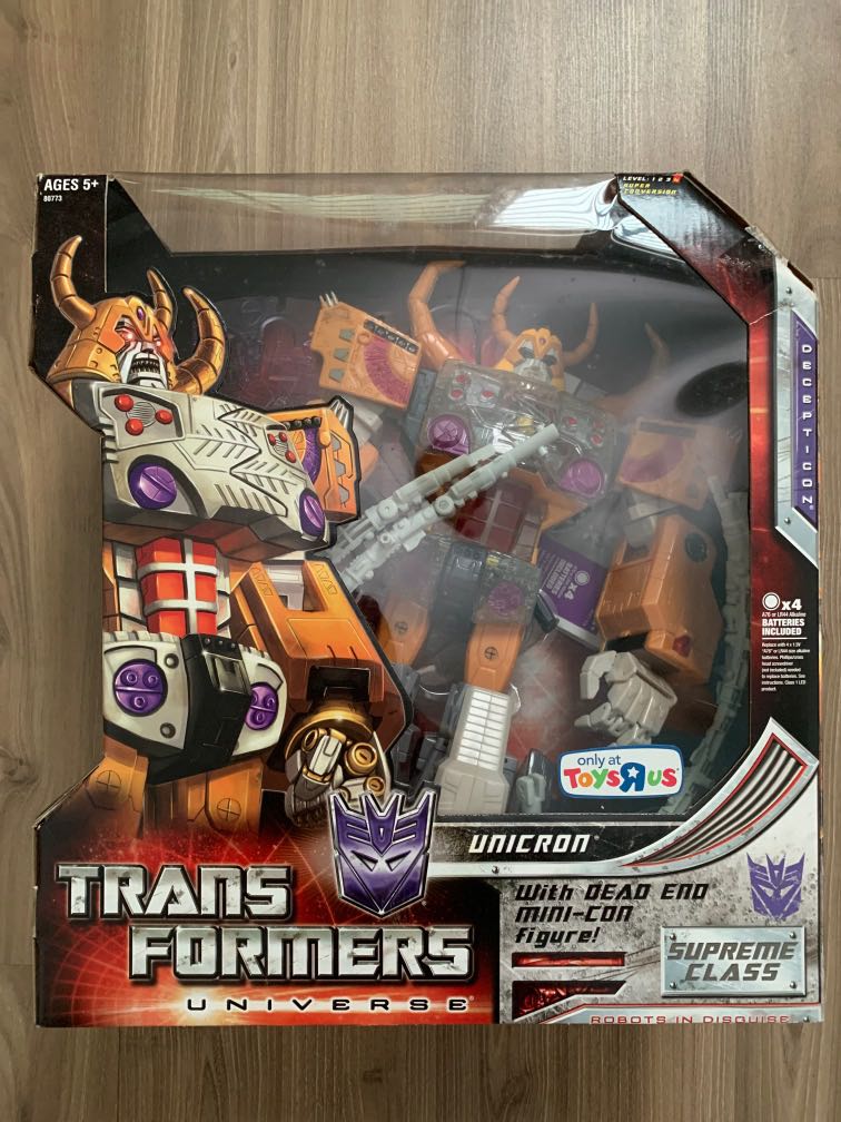 Price Reduced Transformers Supreme Class Unicron Toys Games Bricks Figurines On Carousell