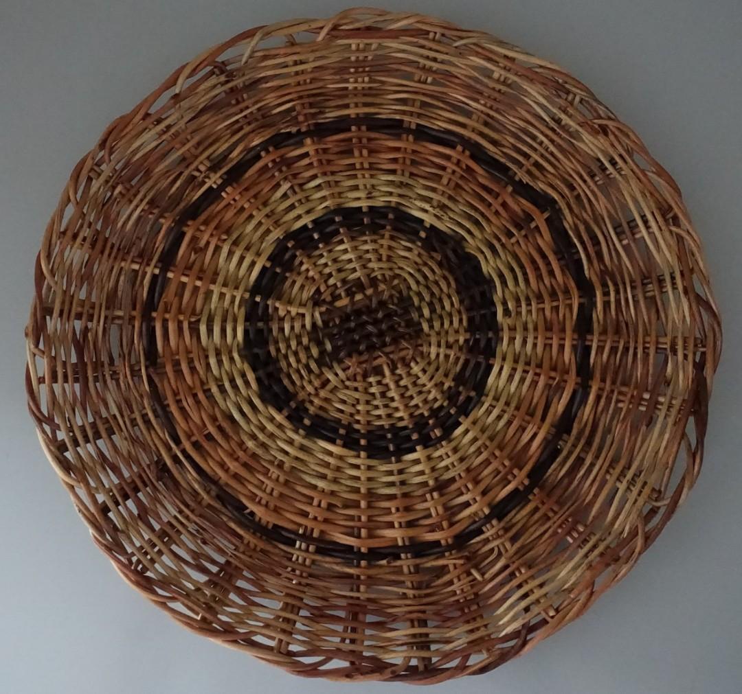 Woven Rattan Paper Plate Holder, Furniture & Home Living, Home