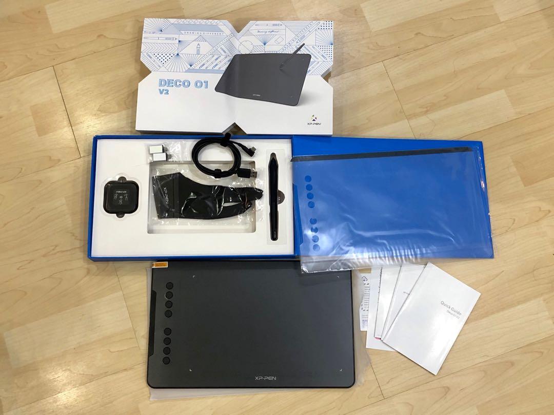 Xp Pen Deco 01 V2 10x6 25 Inch Digital Graphics Drawing Tablet Everything Else On Carousell The deco 01 v2's expansive tablet is big and brilliant! carousell