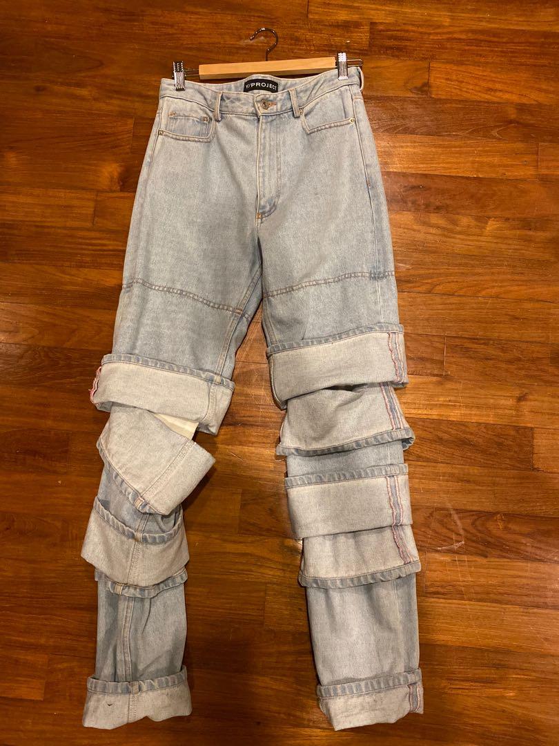 Triple shop cuff jeans