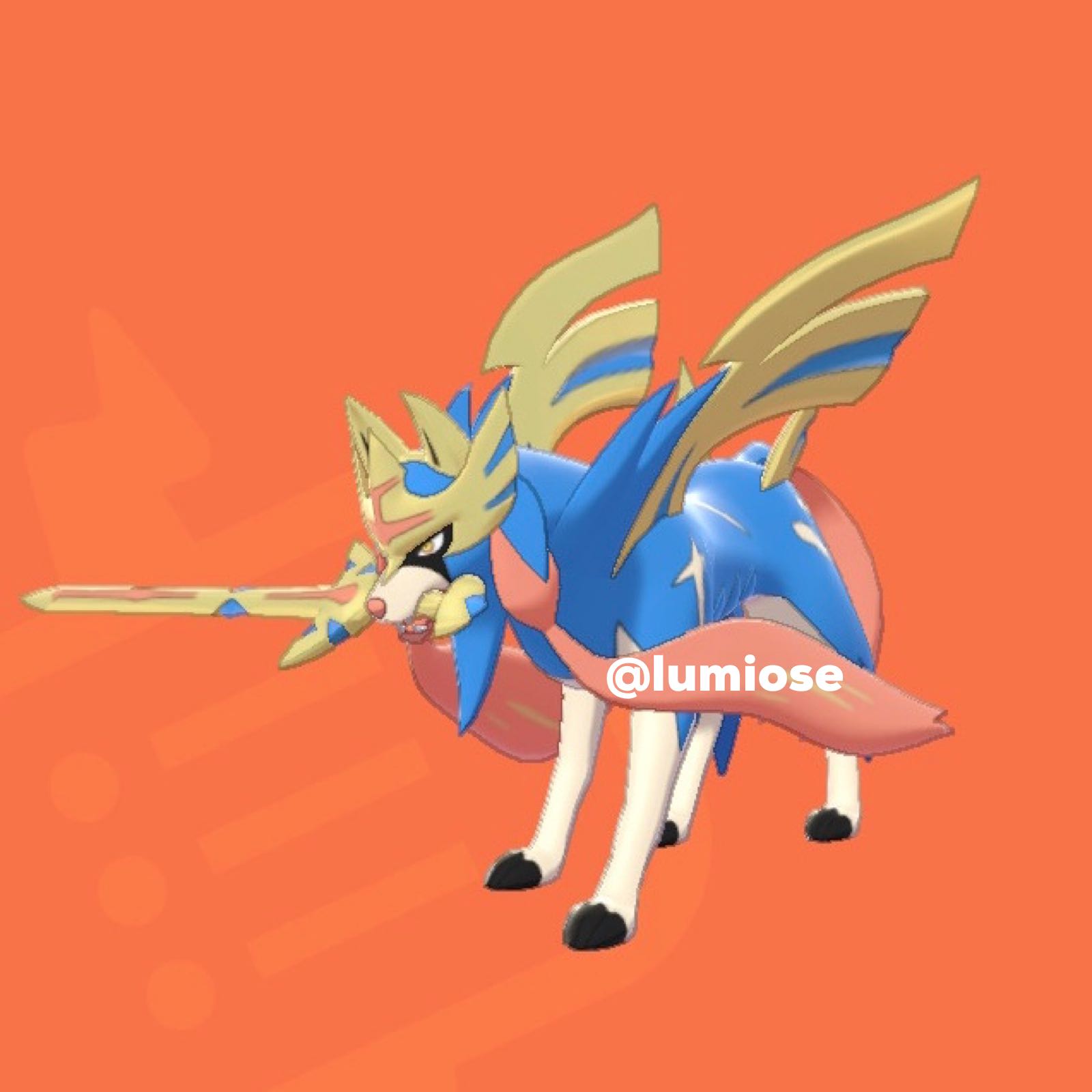 Zacian With Rusted Sword Pokemon Sword Shield Video Gaming Gaming Accessories Game Gift Cards Accounts On Carousell