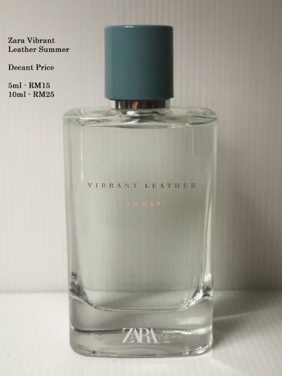 Zara Vibrant Leather Summer Decant Price includes bottle as seen in the pictures