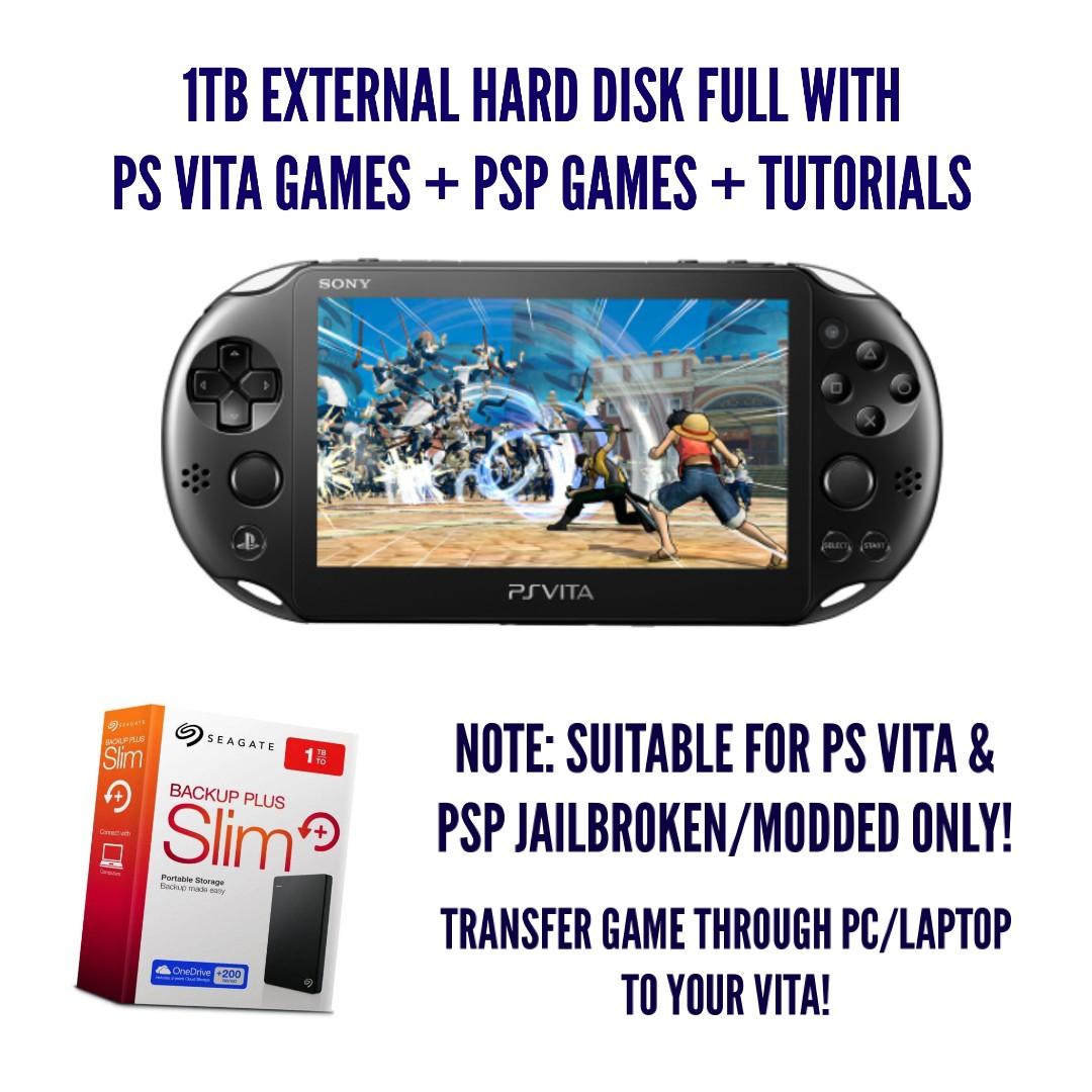 1tb Hard Disk Full With Ps Vita Psp Games Video Gaming Others On Carousell - psvita roblox
