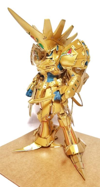 完成品 電鍍金色 1 100 Fss 五星物語volks 1 100爆頭黃金騎士kog Gk 興趣及遊戲 玩具 遊戲類 Carousell