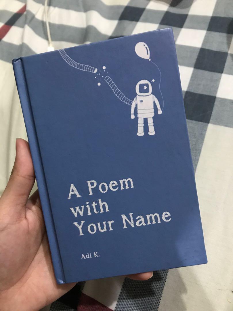 A Poem With Your Name - Adi K., Buku & Alat Tulis, Buku Di Carousell