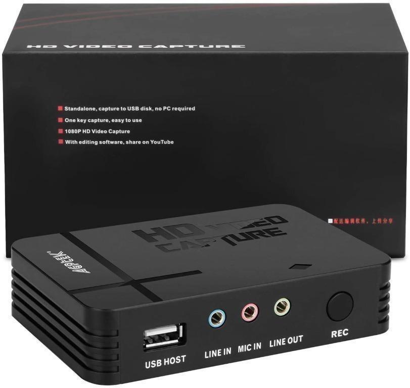 Agptek 1080p Hd Video Capture For Hdmi Ypbpr Input With Mic In Vg00 Electronics Others On Carousell