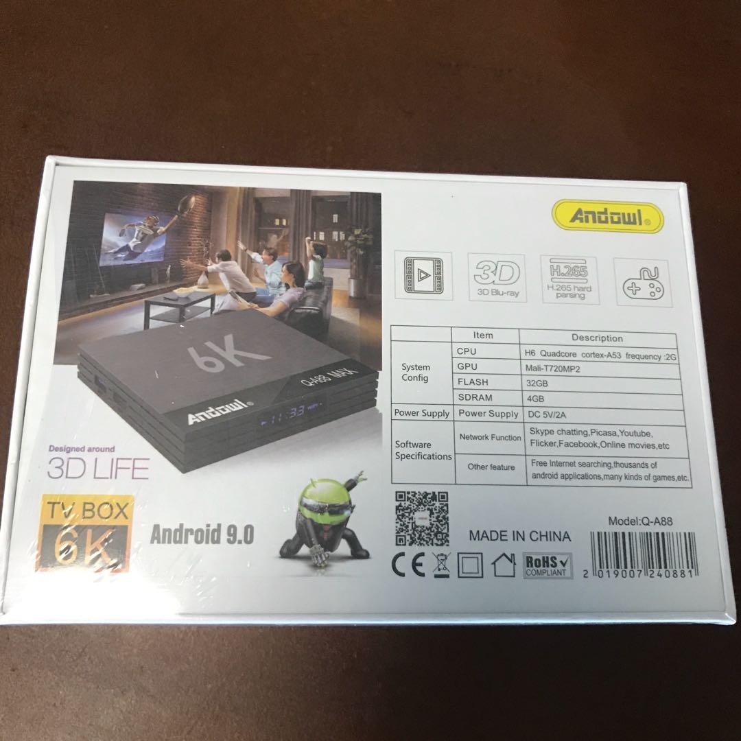 Android TV Box (Category: Media Streamers & Hubs) located in Manila. Submitted by chabachaba (Listing ID 1001414270, Image 3). Description: ⭐️Bored sa bahay? Mag movie marathon in 4K Resolution with NIA Smart HD TV Box! ⭐️Delivery within Metro Manila via Grab or Lalamove po Brand Name:NIA Weight:0.5kg Wireless:Yes Video Output:HDMI Storage:16GB eMMCMemory:2G DDR3System Wifi Build in:2.4GH ⭐️NIA A98-PRO TV BOX ⭐️2GB RAM 16GB ROM ⭐️Android 8.1 ● 2G