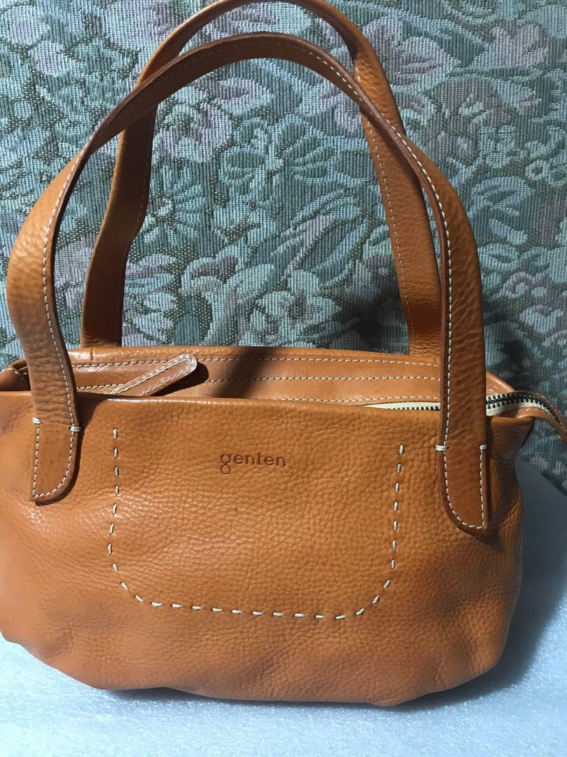 Authentic Genten Japan Leather Bag, Women's Fashion, Bags & Wallets