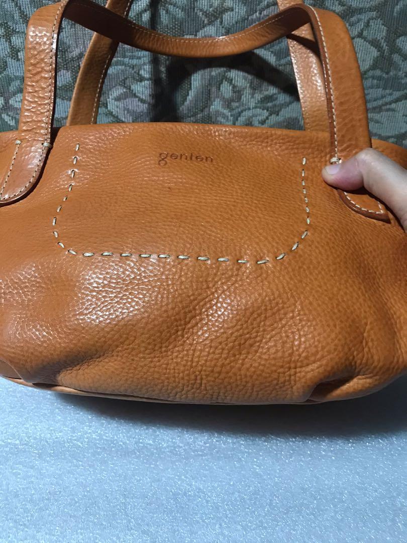 Authentic Genten Japan Leather Bag, Women's Fashion, Bags & Wallets