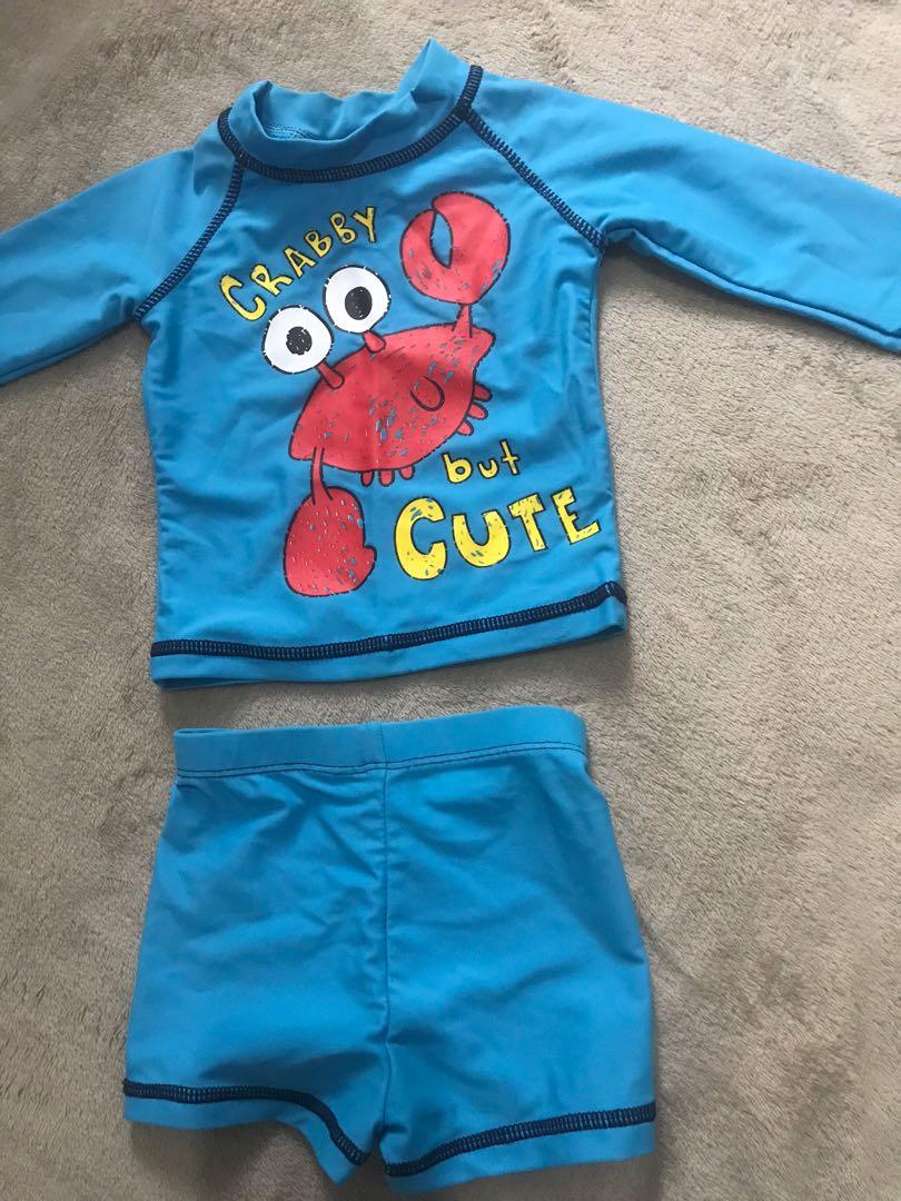 Baby rashguard, Babies & Kids, Babies & Kids Fashion on Carousell