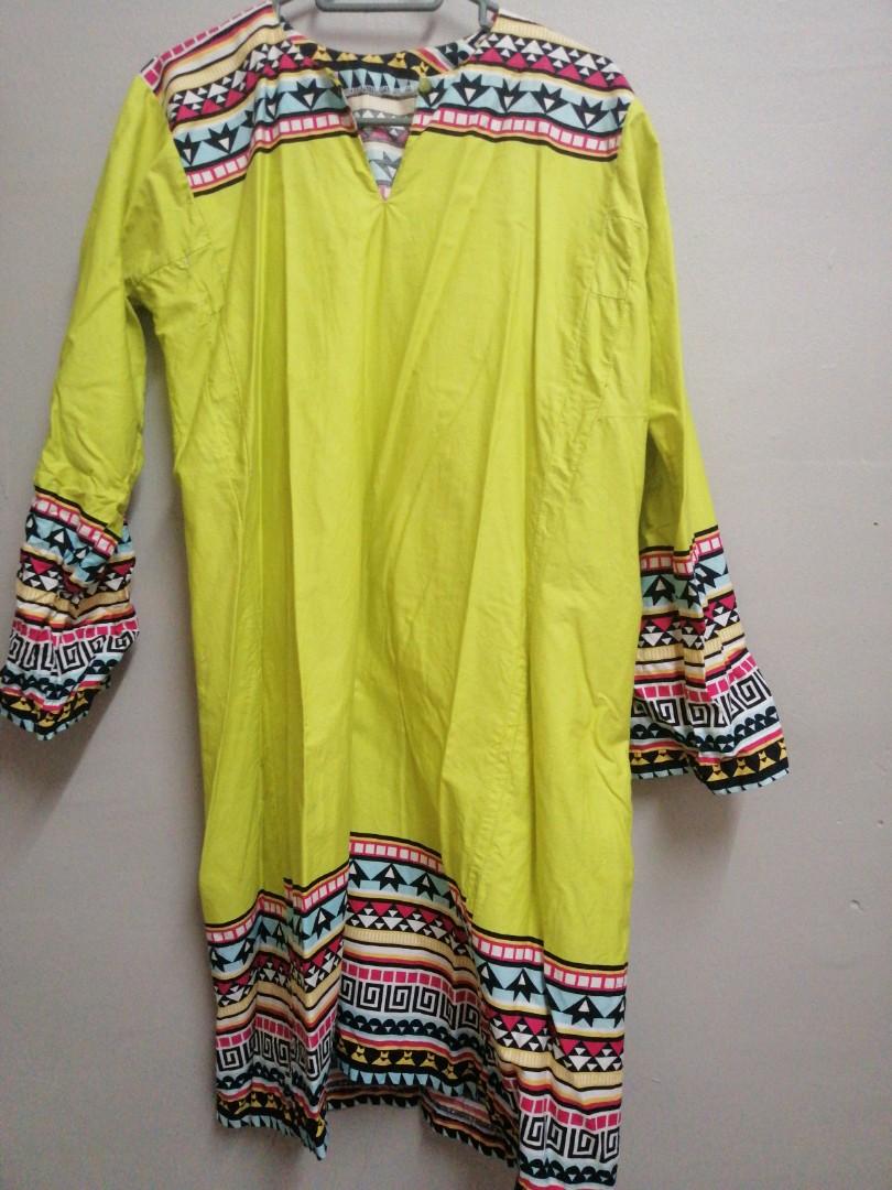 Baju Kurung Hijau Pucuk Pisang Muslimah Fashion Two Piece On Carousell
