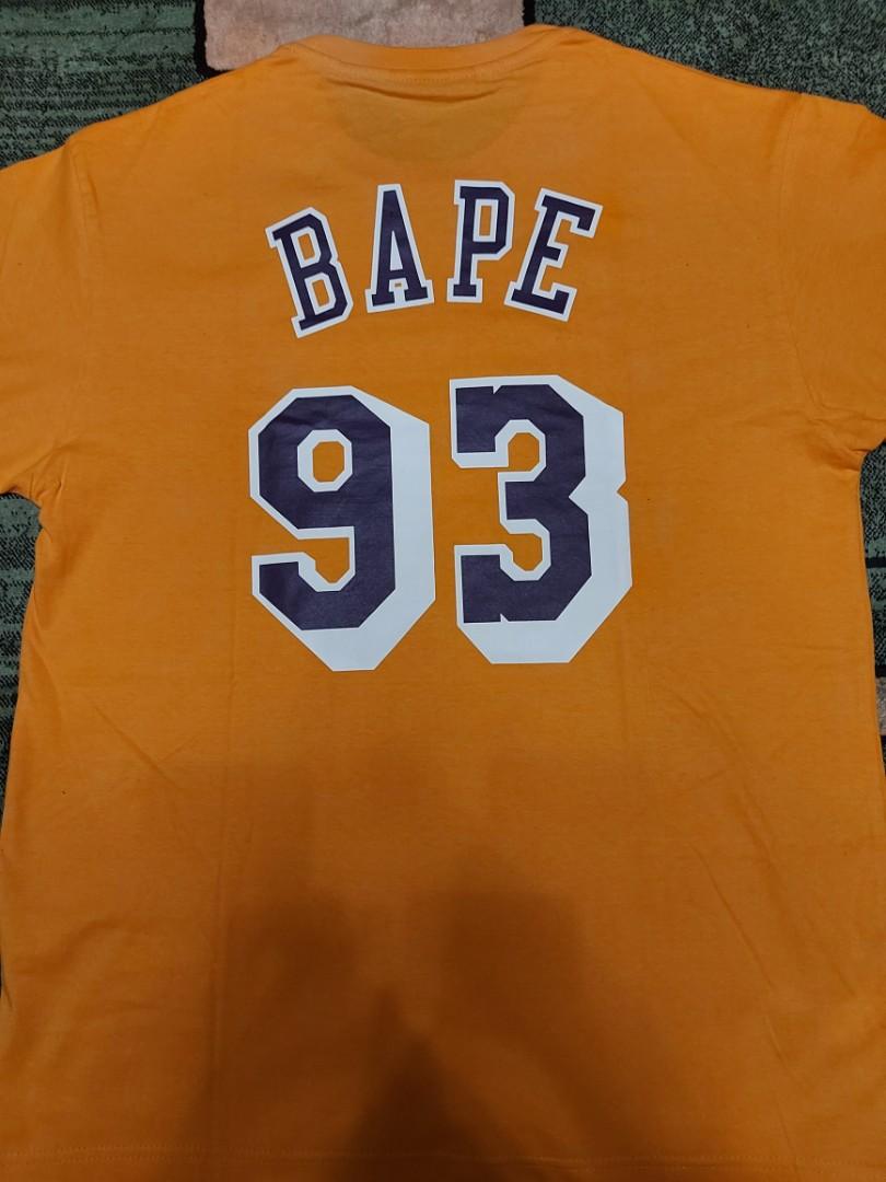 BAPE x NBA Lakers Tee, Men's Fashion, Tops & Sets, Tshirts
