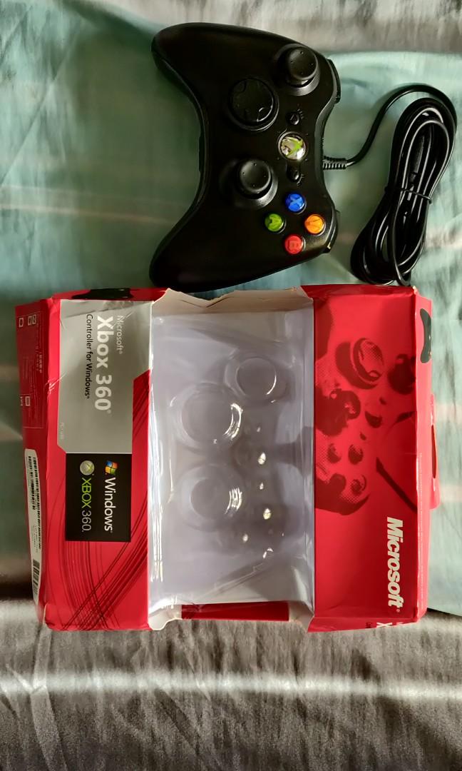 Bnib Original Em Xbox 360 Wired Controller For Pc Toys Games Video Gaming Gaming Accessories On Carousell
