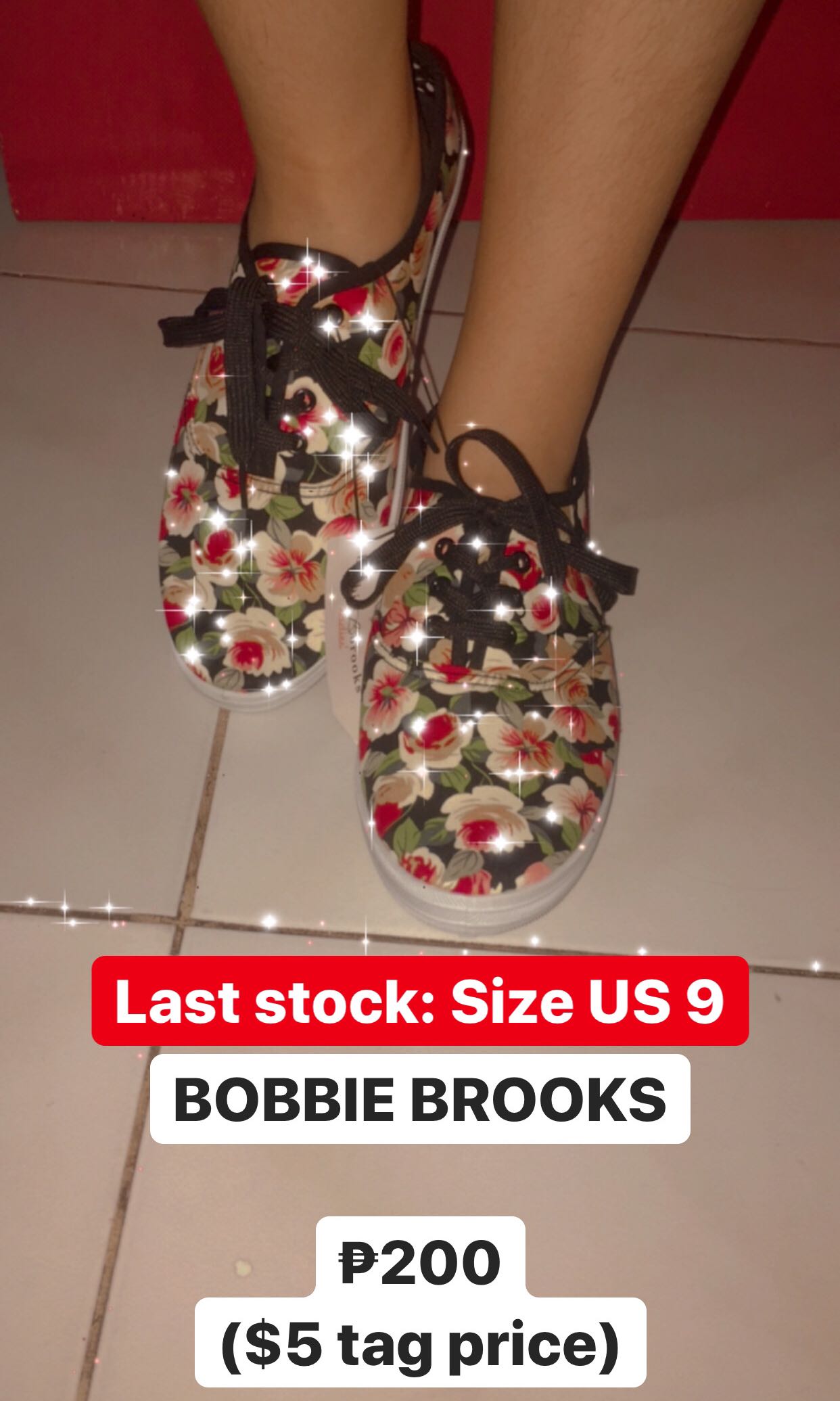 brooks floral sneakers