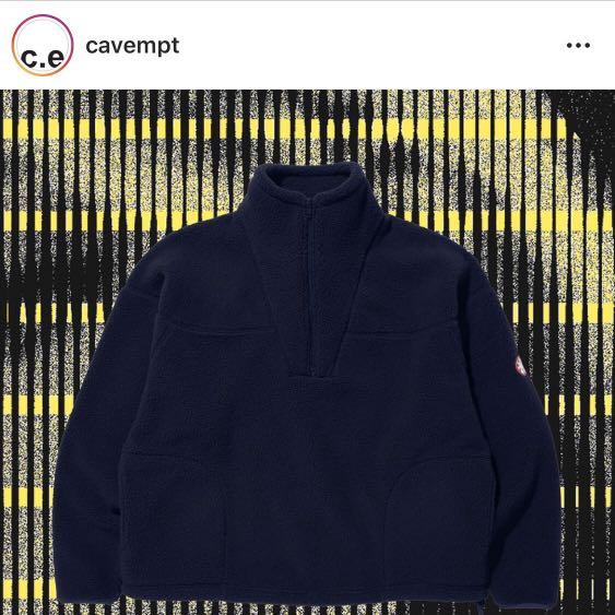 C.E CAVEMPT  heavy fleece half zip