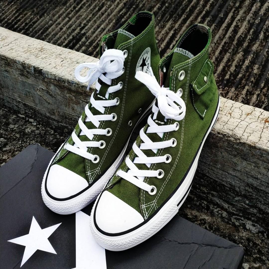 converse green star