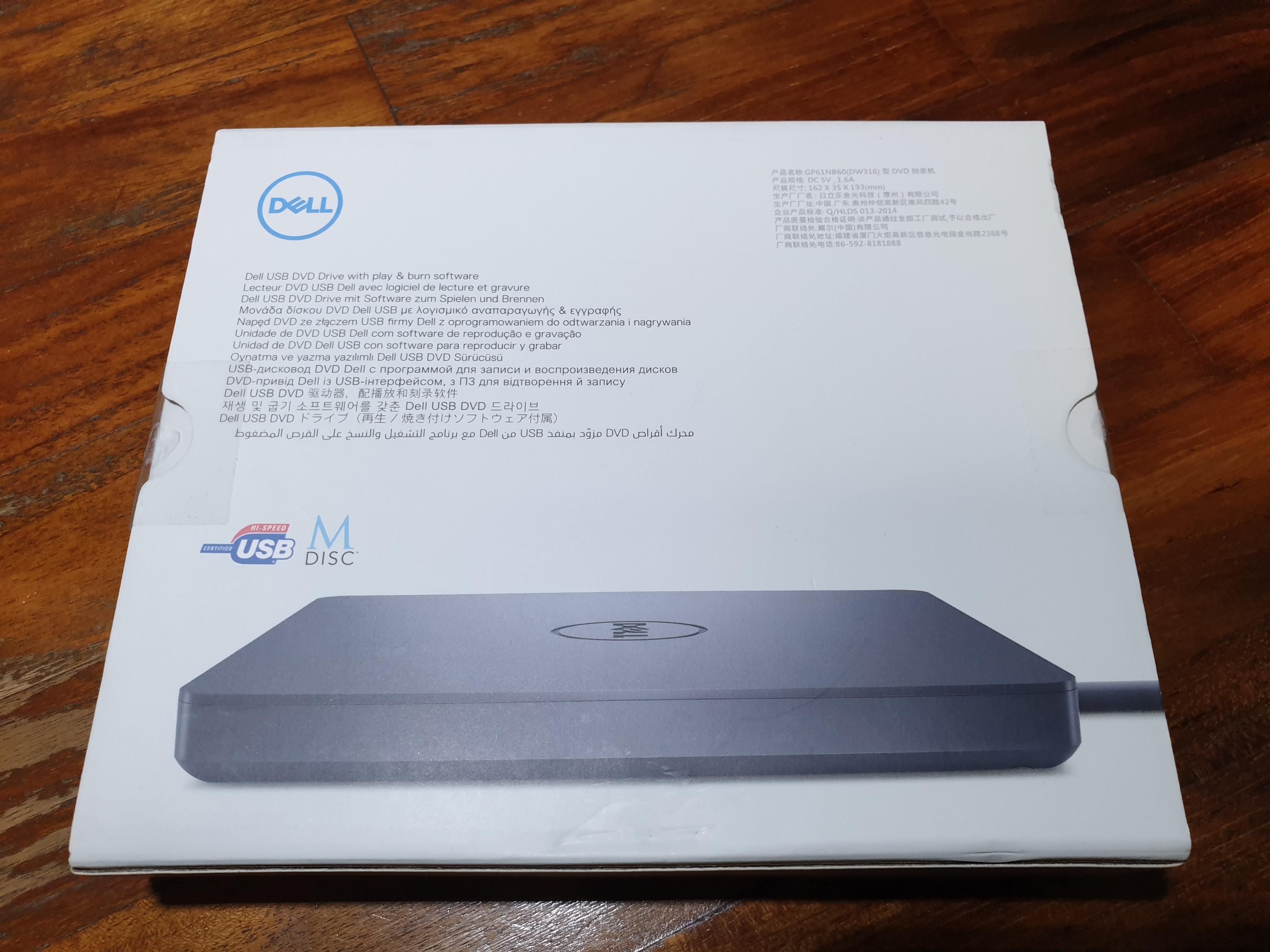 Dell DW316 USB Slim DVD Drive, Computers & Tech, Parts & Accessories
