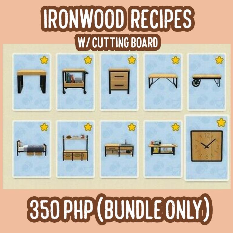 DIY Recipes Animal Crossing Shell DIY Ironwood DIY Bamboo DIY