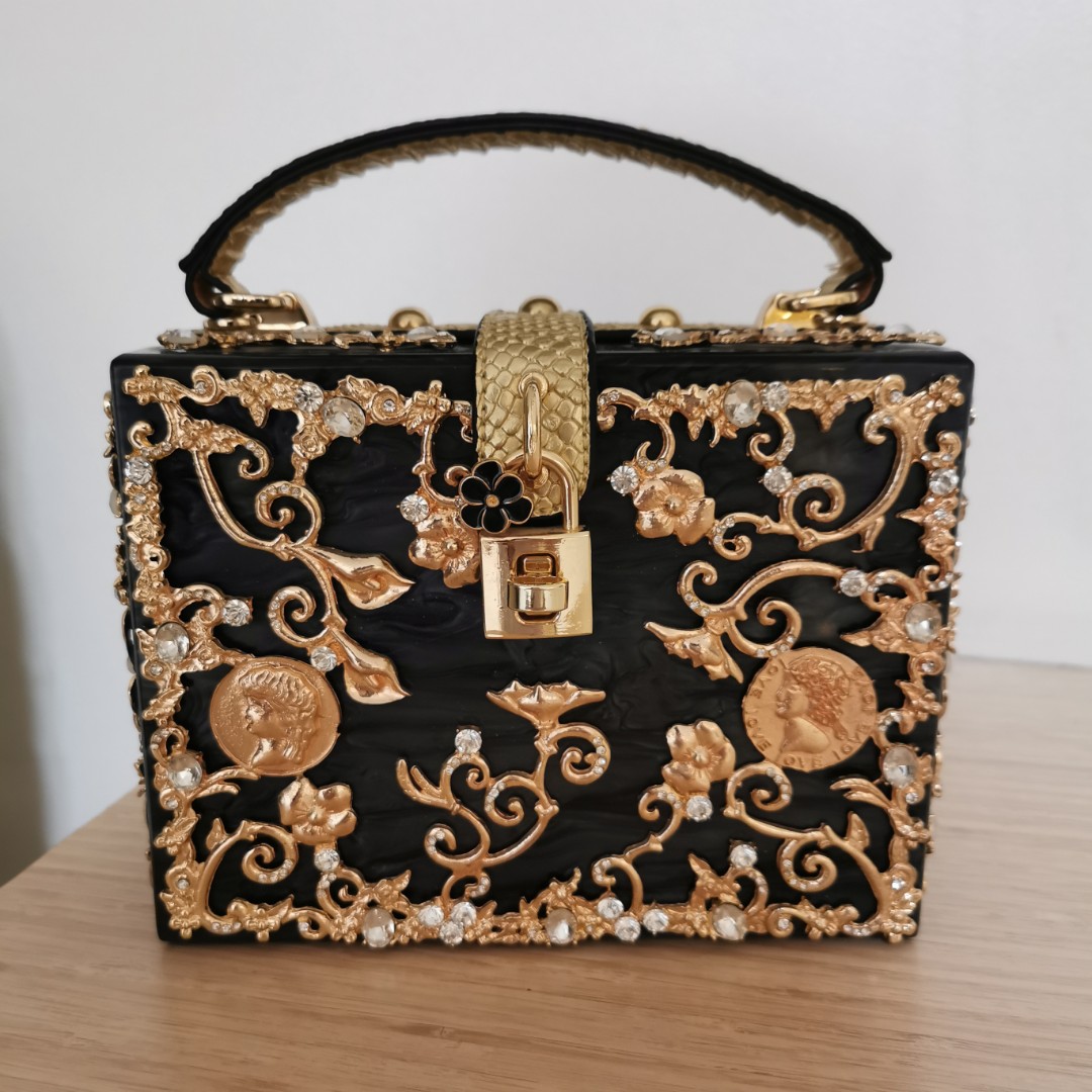 Dolce and Gabbana box bag, Luxury, Bags & Wallets on Carousell
