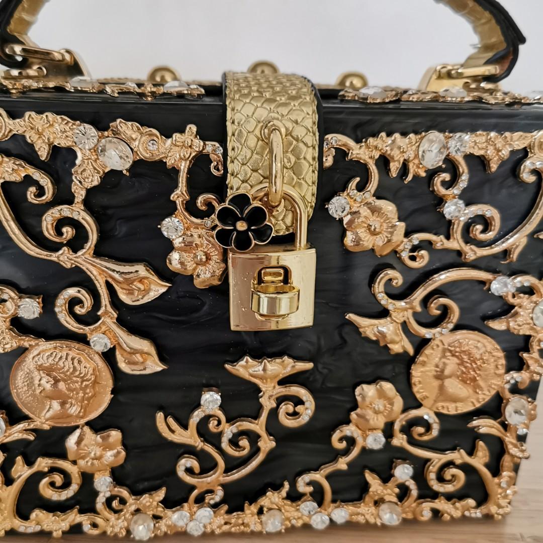 Dolce and Gabbana box bag, Luxury, Bags & Wallets on Carousell