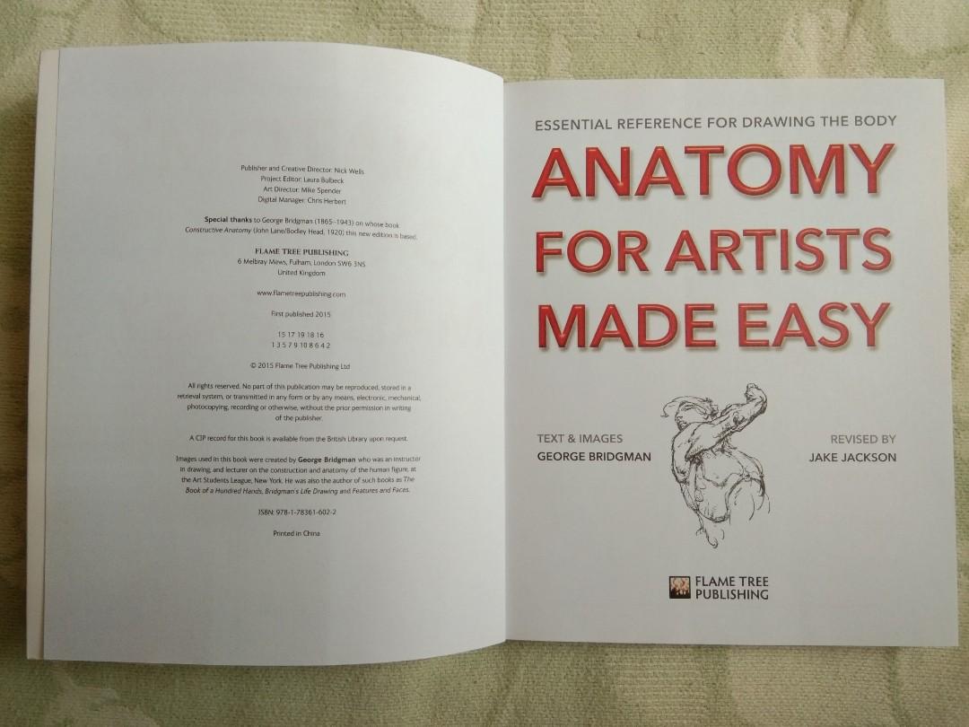 Anatomy For Artists Made Easy Drawing Buku Alat Tulis Buku Di Carousell